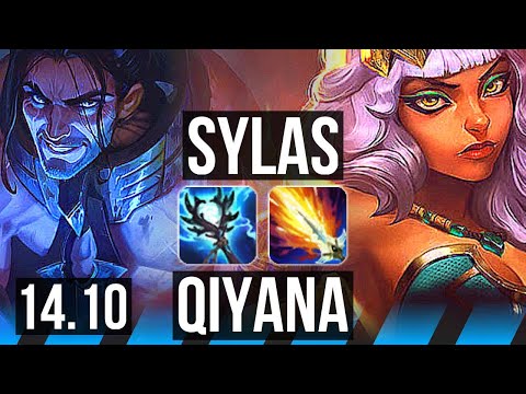 SYLAS vs QIYANA (MID) | 8/1/4, Legendary, 700+ games | NA Master | 14.10