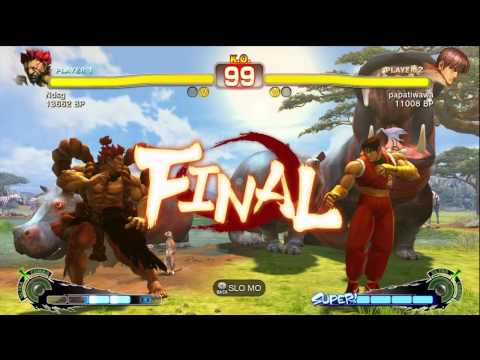 Fujino [Akuma] vs Papatiwawa [Guy] SSF4 Japanese Online Ranked Matches - TRUE HIGH-DEF