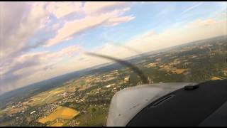preview picture of video 'Flights between Hagerstown and Lancaster (with sunset)'