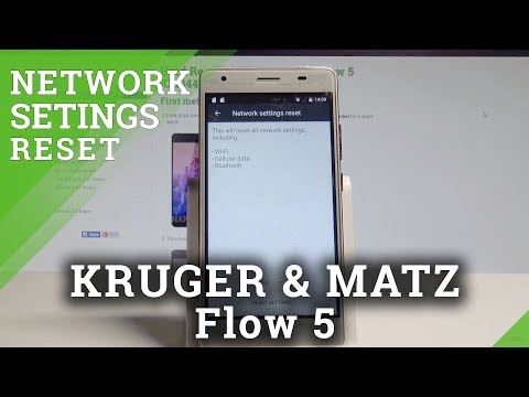 How to Reset Network Settings on KRUGER & MATZ Flow 5 - Restore Netwok Defaults |HardReset.Info