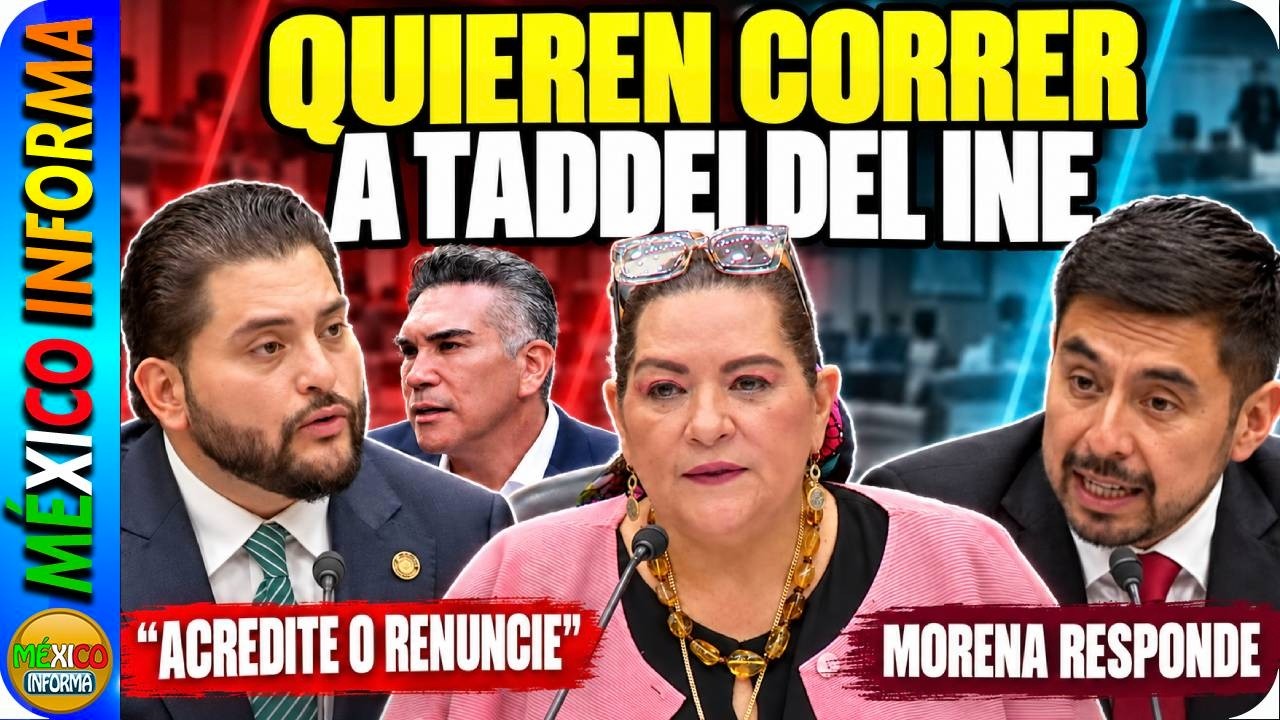 QUIEREN CORRER A TADEI DEL INE. . SOMOS Y PRI LA ACUSAN. ALITO DETRÁS DE TODO. ASÍ RESPONDIÓ MORENA.