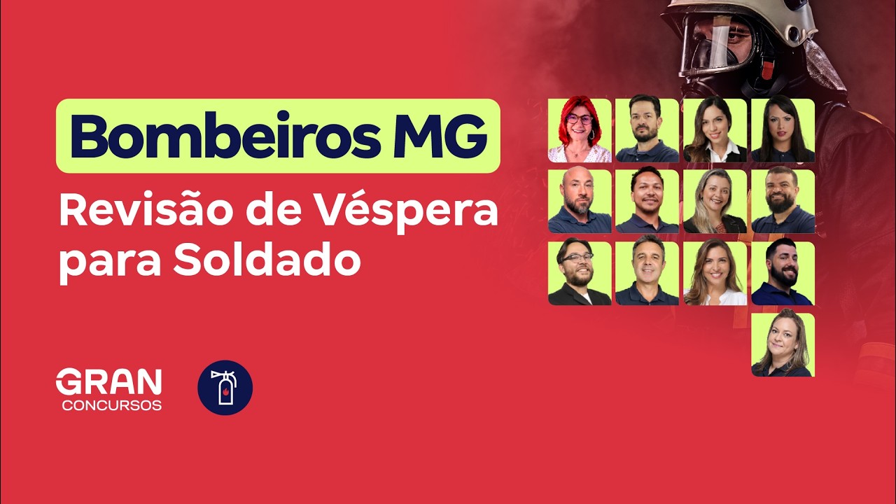 Concurso Bombeiros MG | Revisão de Véspera para Soldado