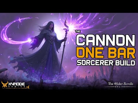 ESO | INSANE One Bar Sorcerer Build | The Cannon (NO HEAVY ATTACK)