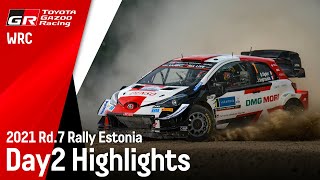 WRC 2021 Rd.7 ラリー・エストニア デイ2 ハイライト動画