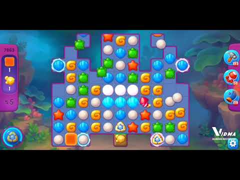 Fishdom. 7863 super hard level no boosters and diamonds + bring groceries