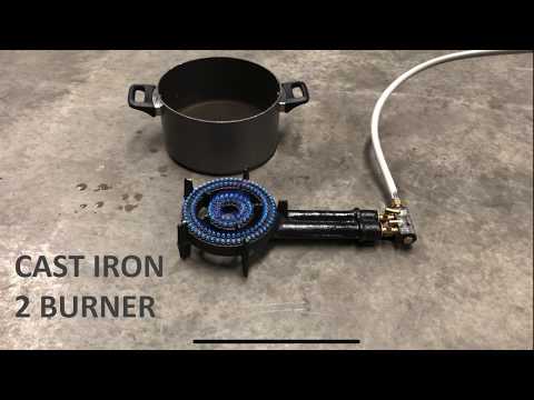 Cast iron 2 ring burner