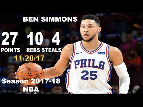 BEN SIMMONS VS UTAH JAZZ | 27 POINTS, 10 REBS, 4 STEALS | 11/20/17