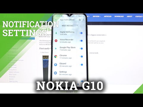How to Manage Apps Notifications in NOKIA G10 - Change Apps Notifications