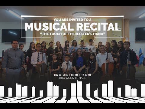 Musical Recital - The Touch of the Master's Hand