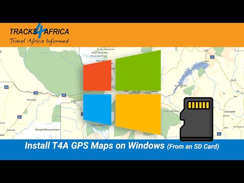 Installing Tracks4Africa GPS Maps on your Windows PC from an SD Card.