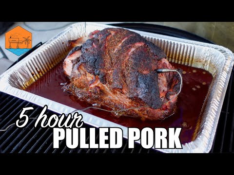 Hot and Fast Pulled Pork on the Weber Smokey Mountain!