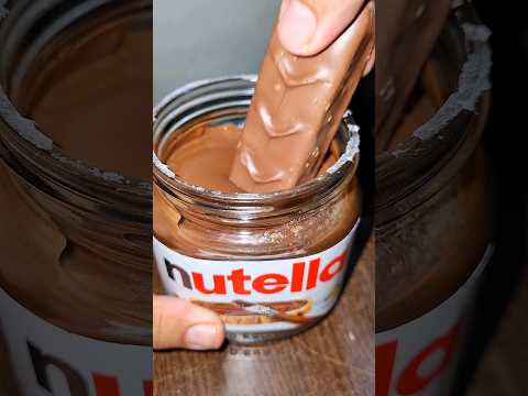 Snickers & Nutella Chocolate Dipping | ASMR