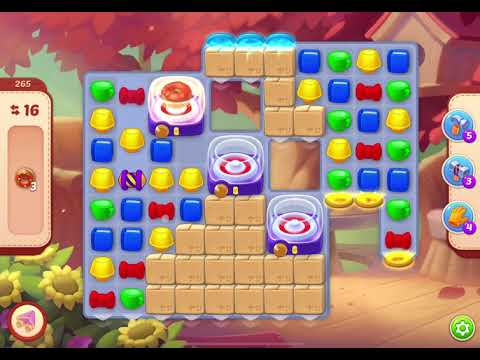 HomeScapes Level 265 no boosters (18 moves)