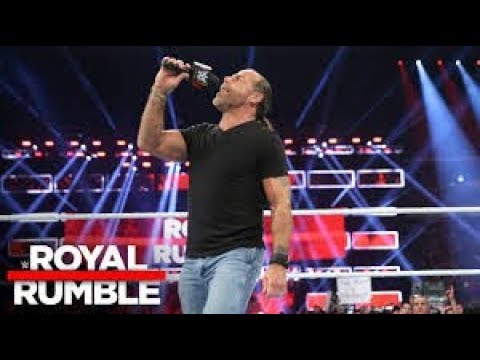WWE monday night raw 1 January 2018 Shawn Michaels Return Entrance RAW 1/1/2018