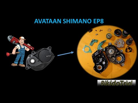 Shimano EP8 moottorin purku - How to open Shimano EP8 motor?