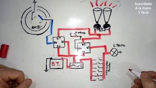 DIAGRAMA CIRCUITO ALARMA SENCILLA PARA AUTOS FÁCIL PASO A PASO
