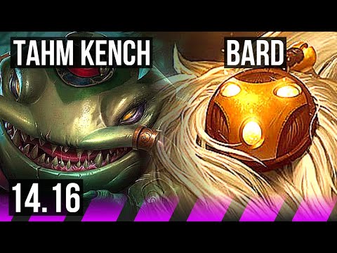 TAHM KENCH & Ezreal vs BARD & Miss Fortune (SUP) | 1/0/6, 66% winrate | EUW Diamond | 14.16