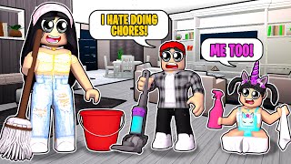 FAMILY CHORE DAY ROUTINE! *MY KID'S HATE IT!* (Roblox)
