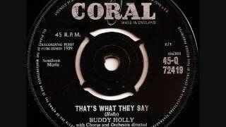 That&#39;s what they say / Buddy Holly &amp; The Fireballs.