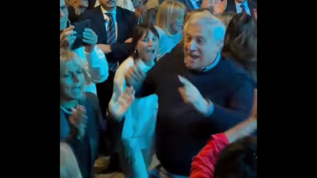TAJANI BALLA SCATENATO ALLA FESTA DI FORZA ITALIA DI TERME DI TELESE