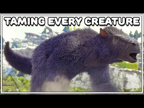 THE GIANT SLOTH HAS A CRAZY RAGE ABILITY | TAMING EVERY CREATURE | ARK SURVIVAL EVOLVED EP72