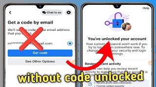 New! How to unlocked Facebook locked account | Get a code by email problem | confirm identity option