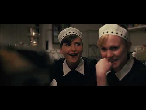 Deckside shot from the trailer as the ship plows waves with music blasting