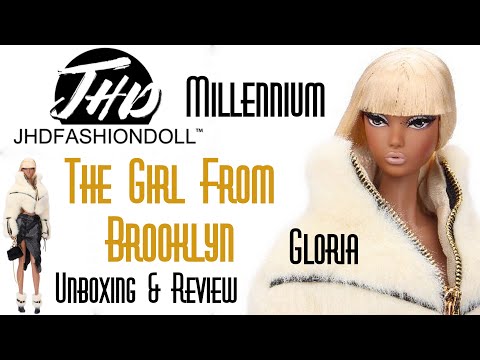 🗽 MILLENNIUM  THE GIRL FROM BROOKLYN GLORIA ⭐ JHD FASHION DOLL KATIE GIRL 👑 ECW 🌎 UNBOXING & REVIEW