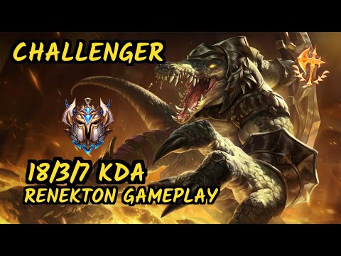 Armut (RENEKTON) vs IRELIA - 18/3/7 KDA TOP CHALLENGER GAMEPLAY - EUW
