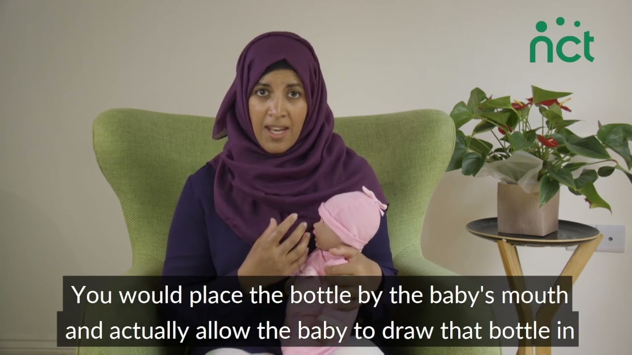 How to feed your baby with a bottle - YouTube