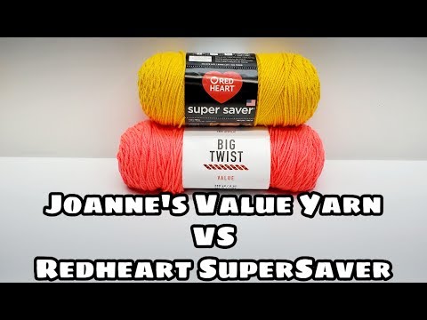 Yarn Review - Big Twist Value Yarn VS Redheart Supersaver | Bagoday Crochet
