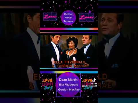 Dean Martin, Ella Fitzgerald, Gordon MacRae on The Dean Martin Show- "Tumbling Tumbleweeds" (1960's)