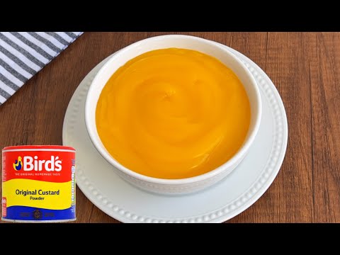 QUICK AND EASY WAY TO MAKE CUSTARD 2 METHODS | BIRDS CUSTARD RECIPE