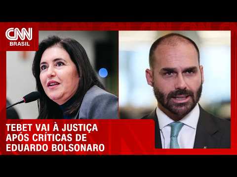 Campanha de Tebet acionará Justiça após críticas de Eduardo Bolsonaro | CNN 360°