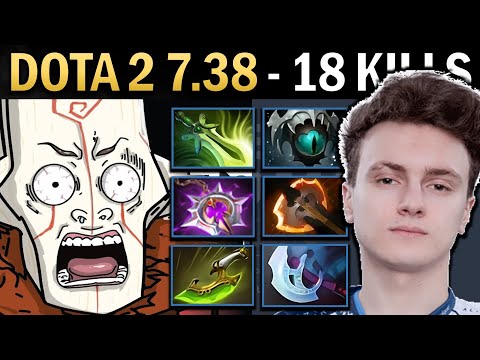 Juggernaut Gameplay Miracle with Skadi and 18 Kills - Dota 7.38