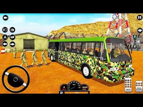 Army Bus Driver US Soldier Transport Duty 2021 - Android Gameplay