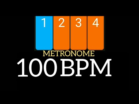 100 BPM Metronome - Visual Click 4/4