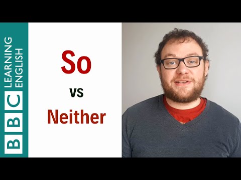 So vs Neither - English In A Minute