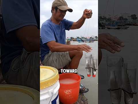 Why is fishing with a bottle so effective at catching fish? #shorts