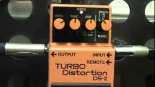 BOSS DS-2 TURBO DISTORTION GUITAR FX DEMO