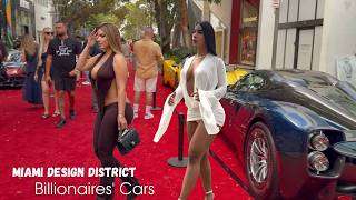 BILLIONAIRE CARS ONLY | MIAMI DESIGN DISTRICT SHOW  💎🏎️🔥