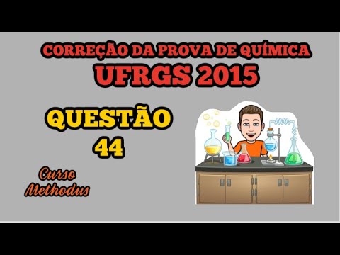44 de 2015  da prova de química da UFRGS - A uma solução I aquosa saturada de cor laranja é