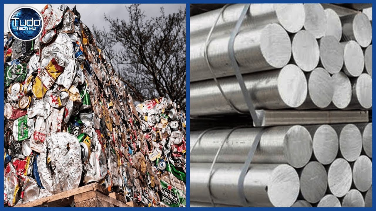 Alumínio: Incrível Processo de Reciclagem, Fundição e Extrusão de Alumínio - Máquinas Incríveis