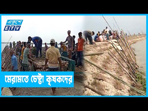 নির্মাণ শেষ হতে না হতেই হাওড়ে বাঁধে ফাটল