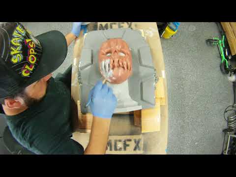 Silicone mask mold timelapse