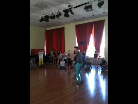 Afro Latin Connection (Ricardo & Paula) - Kizomba leading and following technics (KISF 2015)