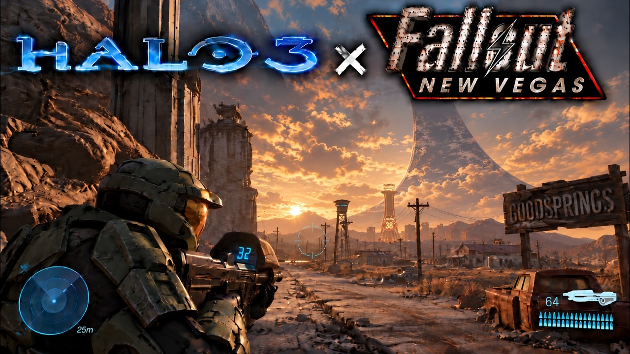 Halo 3 and Fallout: New Vegas Have Been COMPLETELY MERGED - YouTube