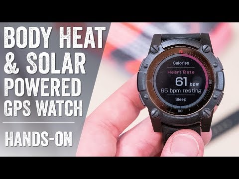 Matrix PowerWatch 2: A Body Heat & Solar Powered GPS Watch