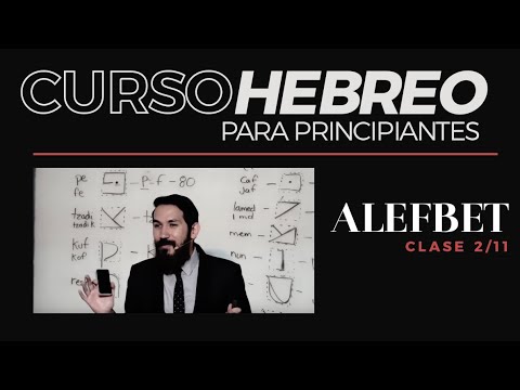 CURSO HEBREO para principiantes (2/11 clase) Alefbet