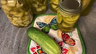 Canning pickles for long term storage-canning garden fresh cucumbers ! #canning